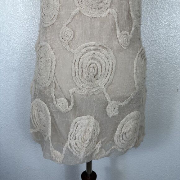 Yoana Baraschi Dress Women XS Cocktail Embellished Bubble Mini Fairy Boho Anthro - Picture 8 of 13